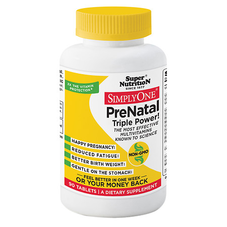 Super Nutrition SimplyOne PreNatal 90 Tabs     TEMPORARILY UNAVAILABLE
