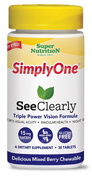 Super Nutrition SimplyOne See Clearly Chewable 30 Loz     TEMPORARILY UNAVAILABLE