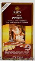 Surya Brasil Surya Henna Powder Golden Brown 50g/ 1.76 oz.-OUT O0F STOCK