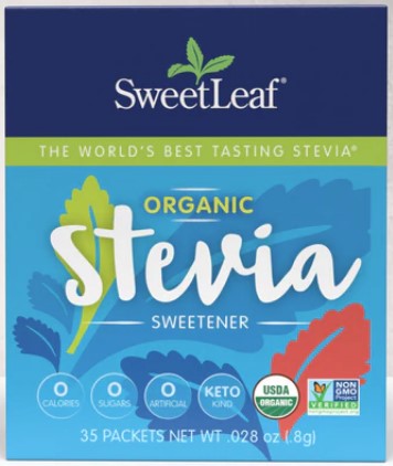 Sweetleaf Stevia - Organic Stevia Sweetener Packets 35 ct
