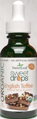 Sweetleaf Stevia - Organic Sweetleaf Sweet Drops English Toffee Flavored Stevia Sweetener 2 ounce