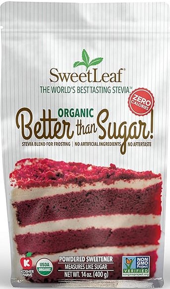 Sweetleaf Stevia - Sweetleaf Organic Better Than Sugar Powdered Sweetener 14 ounce      TEMPORARILY UNAVAILABLE