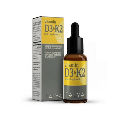 Talya Herbal Vitamin D3 & K2 .34 oz