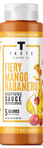 Taste Flavor 5 Calories 9.5 oz Fiery Mango Habanero Flavor 18 Servings