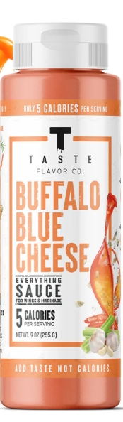Taste Flavor 5 Calories 9.5 oz Buffalo Blue Cheese Flavor 18 Servings