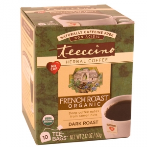 Teeccino French Roast Herbal Coffee Tee 10 Bags