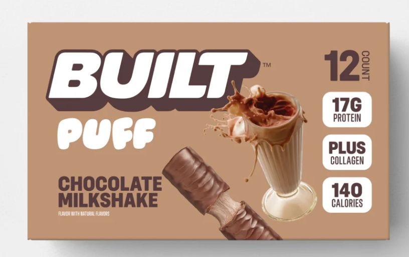 Built PUFF Chocolate Milkshake Protein 12/Bars