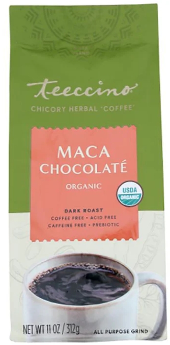 Teeccino Maca Chocolate Herbal Coffee 11 oz Bag-OUT OF STOCK