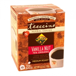 Teeccino Vanilla Nut Herbal Coffee Tee 10 Bags