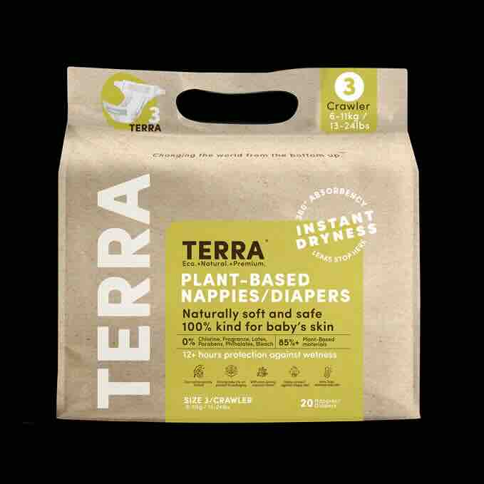 Terra Eco Diaper Crawler Size 3 20 Ea