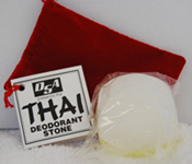 Thai Deodorant Stone with Colorful Pouch 5.5oz