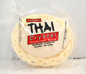 Thai Mid-Size Deodorant Oval Stone in a Basket 4.25oz