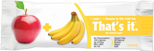 That's It Fruit Bar,Apple & Banana  12 bars