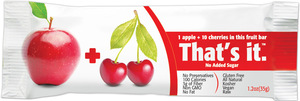 That's It Fruit Bar,Apple&Cherry    12 bars
