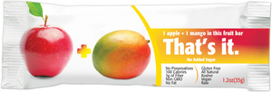 That's It Fruit Bar,Apple & Mango   12 bars