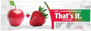 That's It Fruit Bar,Apple&Strwberry 12 bars