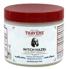 Thayers - Witch Hazel; Medicated Pads 60 Pads-TEMP OUT OF STOCK