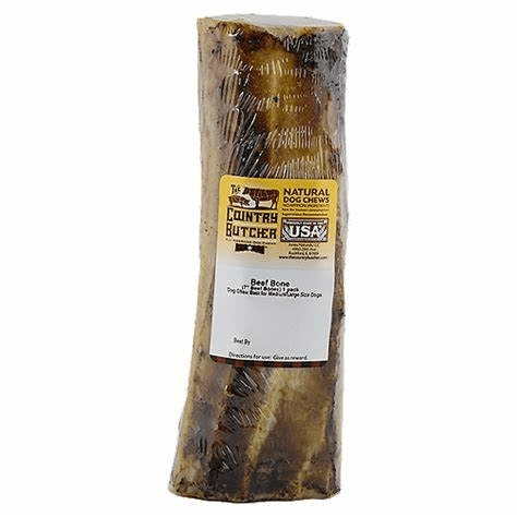 The Country Butcher Natural Dog Chews Beef Center Bone 7''inch