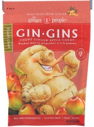 The Ginger People Ginger Chew Spicy Apple 3oz
