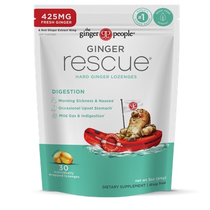 The Ginger People Ginger Rescue Hard Lozenges 3oz