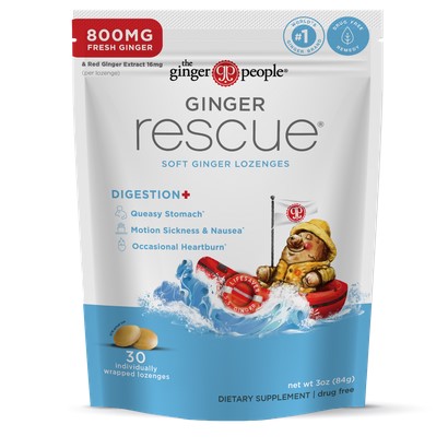 The Ginger People Ginger Rescue Lozenges Soft 3oz