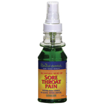 The Natural Dentist SORE THROAT SPRAY,MINT  1/3.75 OZ