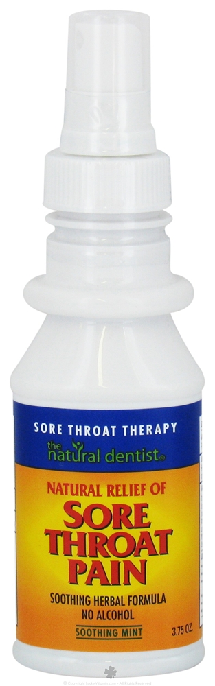 The Natural Dentist Sore Throat Therapy for Sore & Inflamed Throats Soothing Mint 3.75 oz