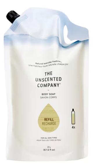 The Unscented Company Liquid Body Wash Refill Pouch 67.6 ounce