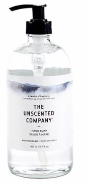 The Unscented Company Liquid Hand Soap Glass Bottle 15.7 ounce