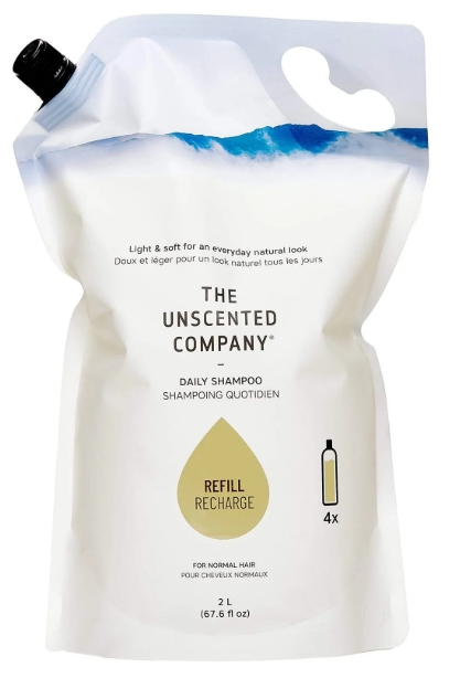 The Unscented Company Shampoo Daily Liquid Refill Pouch 67.6 ounce