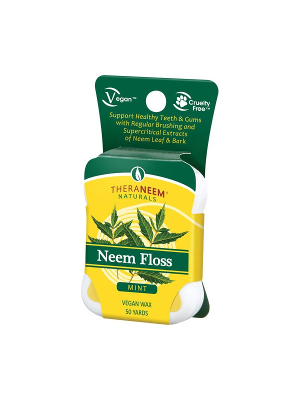 Theraneem Dental Floss Vegan, Floss, Mint 1 Carton Each
