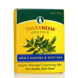 Theraneem Men's Shaving & Body Bar Vegan, Cedarwood 4oz Carton-OUT OF STOCK
