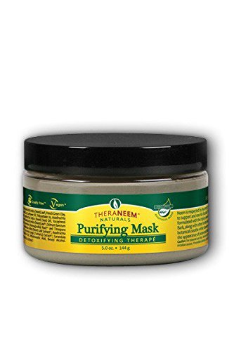 Theraneem Purifying Neem Facial Mask Vegan, Cream, Lavender 5oz Jar