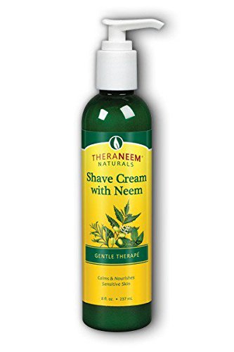 Theraneem Shave Cream with Neem Vegan, Cream, Rosemary Pepmint 8oz Plastic Bottle-UNAVAILABLE