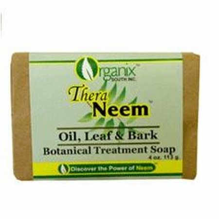 Theraneem Whole Neem Leaf Oil & Bark Soap Vegan, Bar, Fragrance Free 4oz Carton