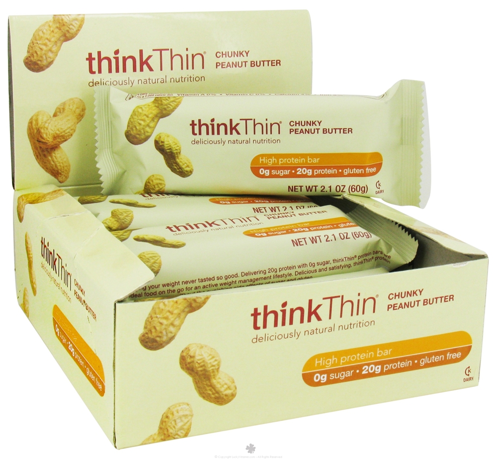 Think Thin - Thin Bar,Chnky Peanut Butter 10 2.1 oz bars