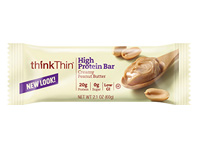 Think Thin - Thin Bar,Creamy Peanut Butter 10 2.1 oz bars bars