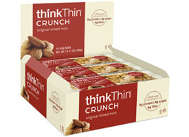 Think Thin - Thin Crunch Br,Mixed Nuts 10 1.41 oz bars TEMPORARELY UNAVAILABLE