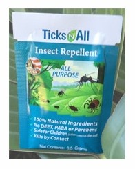 Ticks N' All - Insect Repellent All Purpose Wipes 50 ct-OUT OF STOCK