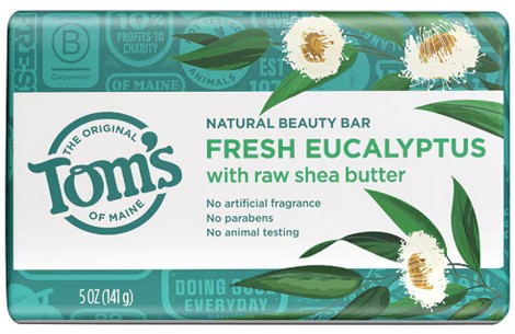 Tom's of Maine Fresh Eucalyptus Beauty Bar 5 ounce