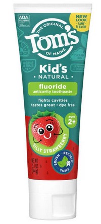 Tom's of Maine Children's  Silly Strawberry Fluoride  Natural Toothpaste 5.1 ounce