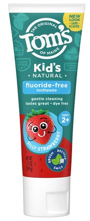 Tom's of Maine Children's Silly Strawberry Fluoride-Free  Natural Toothpaste 5.1 ounce