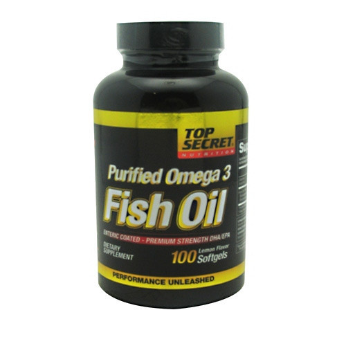 Top Secret Fish Oil Purified Omega 3 100 soft gel