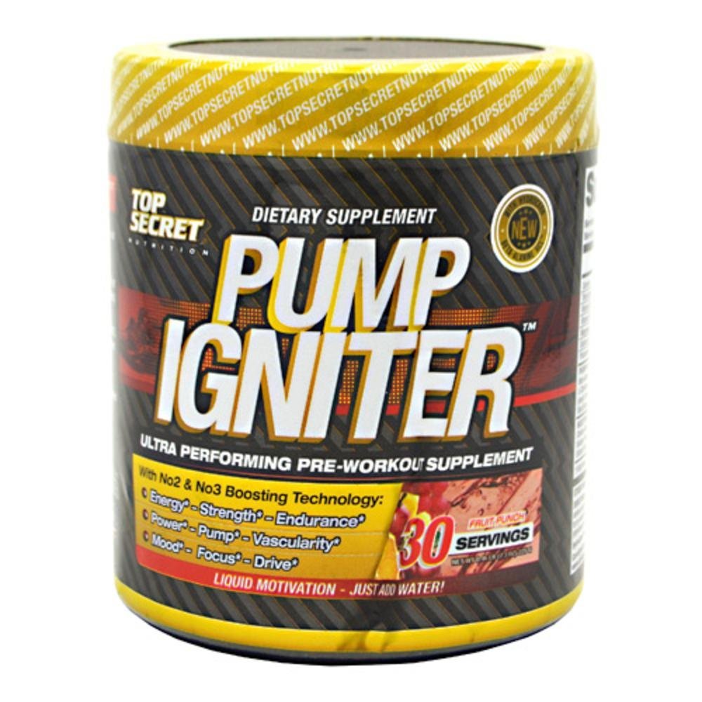 Top Secret - Pump Igniter Pre Work Out Powder Fruit Punch 229GM