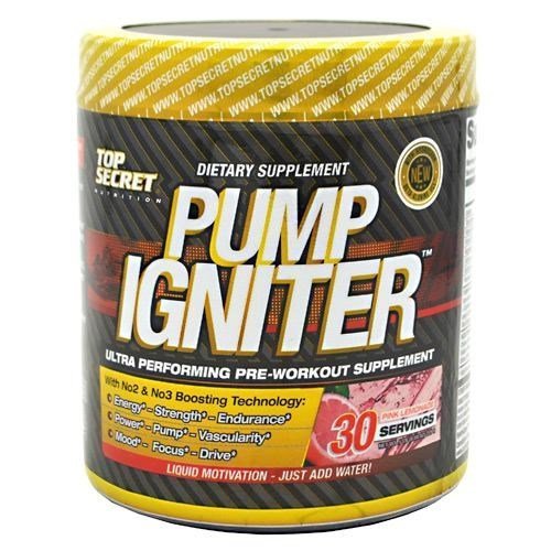 Top Secret - Pump Igniter Pre Work Out Powder Pink Lemonade 230GM