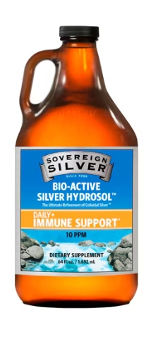 Soverieng Silver - 64 oz Silver Hydrosol 10 ppm