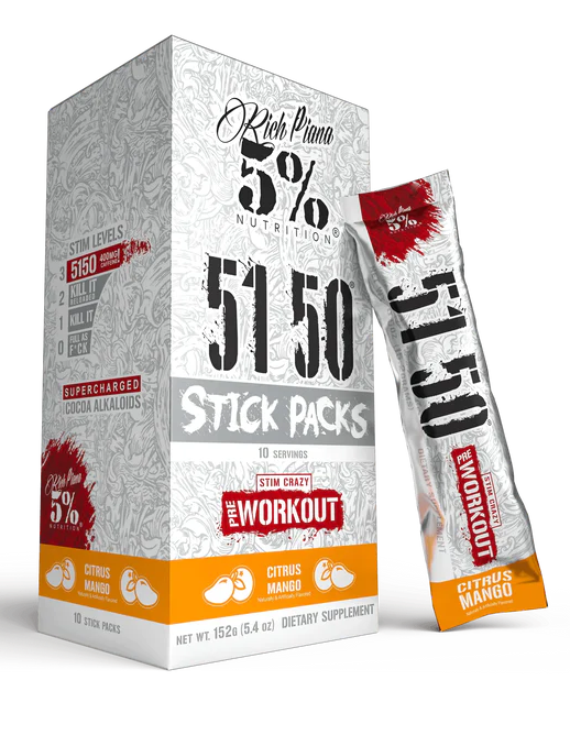 5% Nutrition 51 50 STK Pre- Workout Citrus Mango 10 Servings