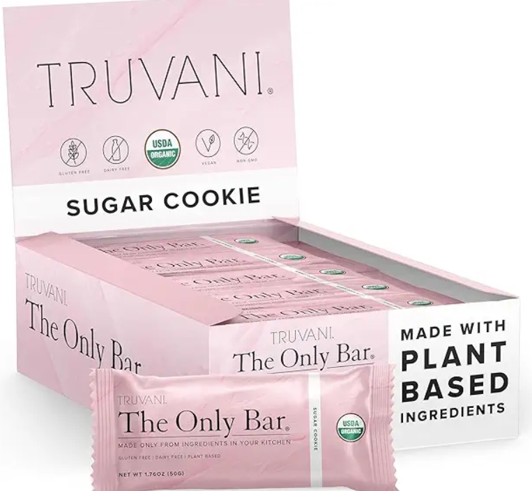 Truvani The Only Bar 6g Protein 12 Bars Sugar Cookie