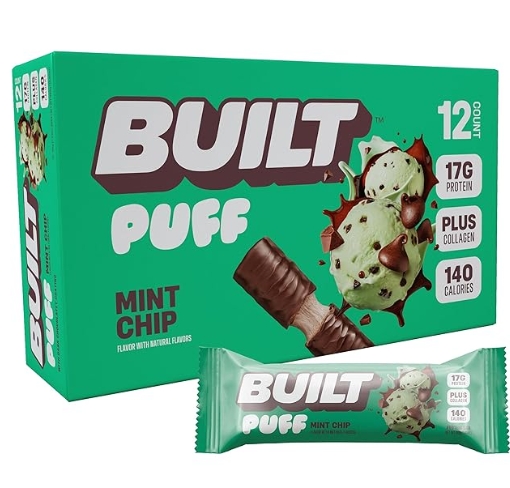 Built PUFF Mint Chip Protein 12/Bars