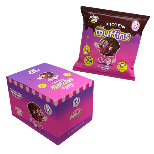 Alpha Prime Supplements Mini Muffins Chocolate Muffins 12pk 